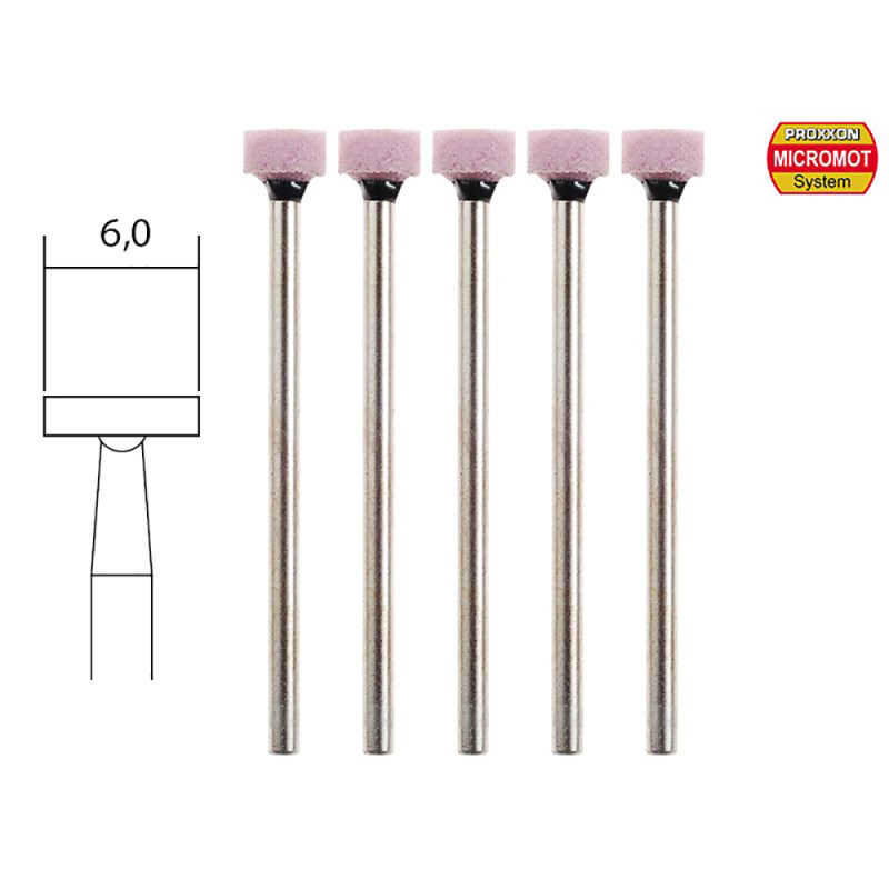 Meule, corindon rose Ø6mm (x5) - PROXXON 28776 Meule, corindon rose Ø6mm (x5) - PROXXON 28776