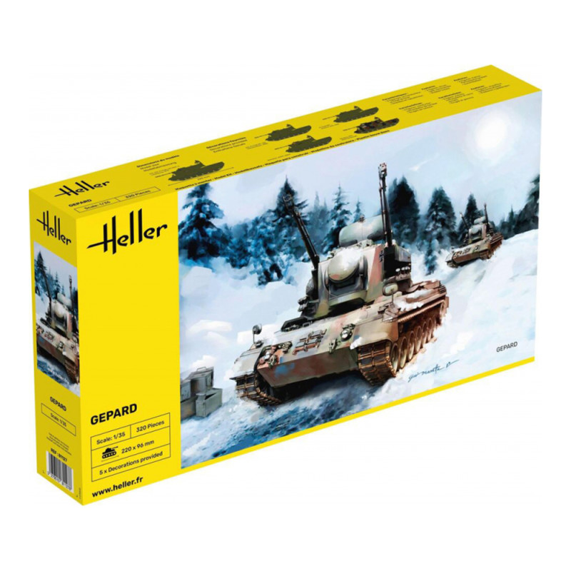 Char antiaérien Allemand, Gepard (FlakPz) - HELLER 81127 - 1/35