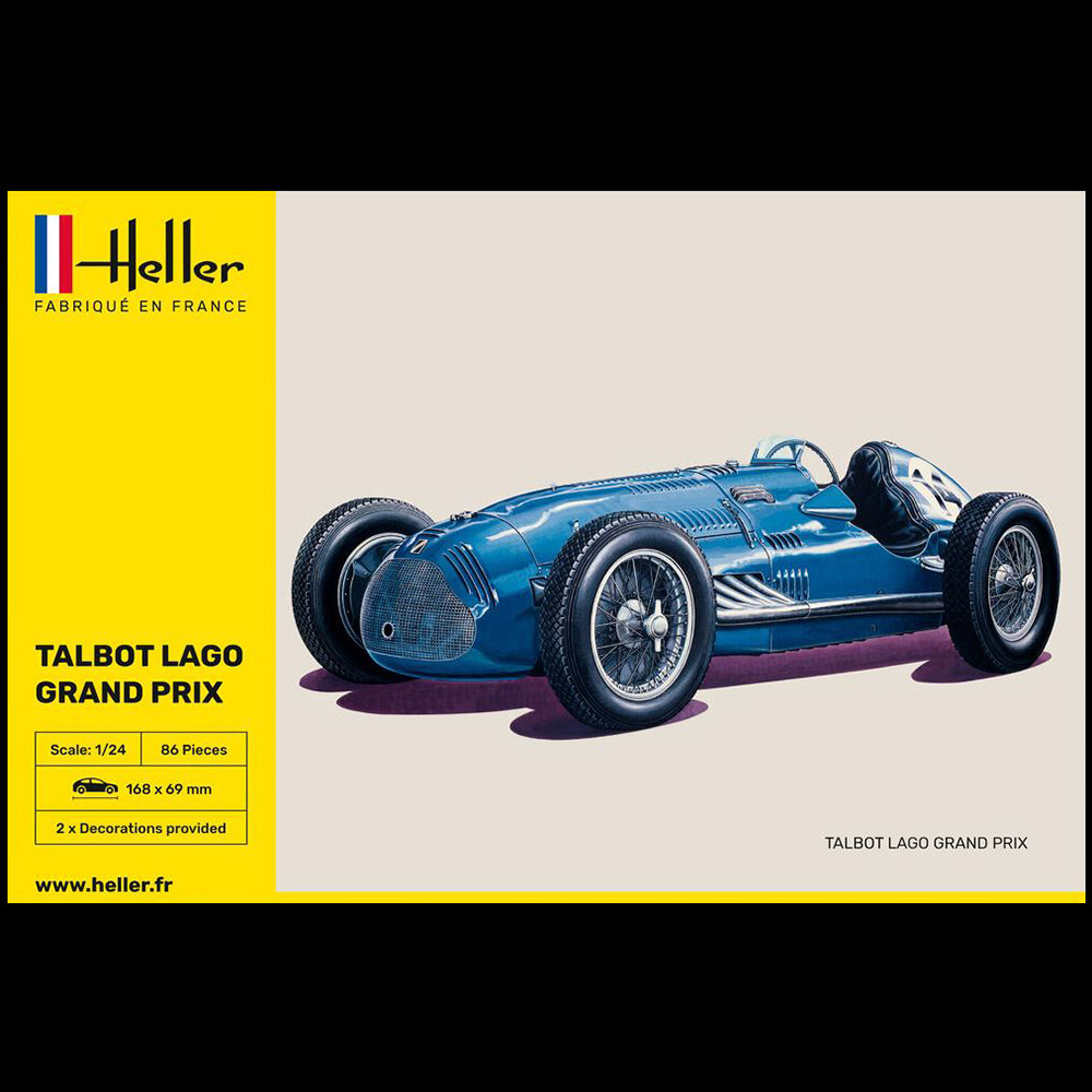 Joustra Maquette à Monter - Talbot Lago GP - Échelle 1/24 - 80 Pièces - Dimensions 16,8 X 6,9 Cm - Pour Collectionneurs 14 Ans Et Plus - 7