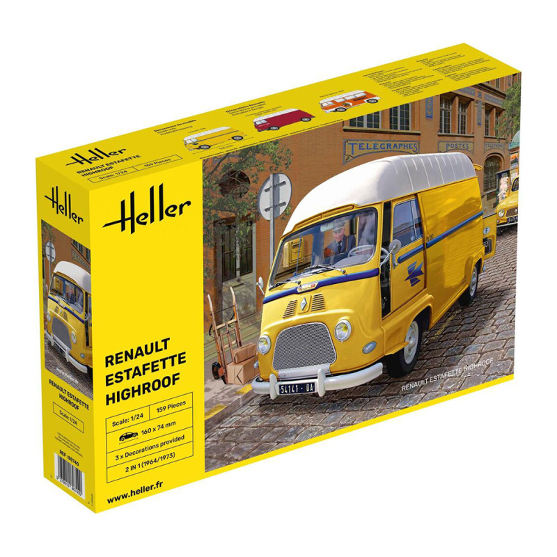 Renault Estafette "La Poste" - Réhausse - HELLER 80740 - 1/24