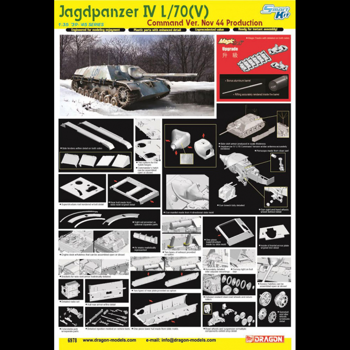Char / Tank JagdPanzer IV L/70 (V) Commandement - DRAGON 6978 - 1/35