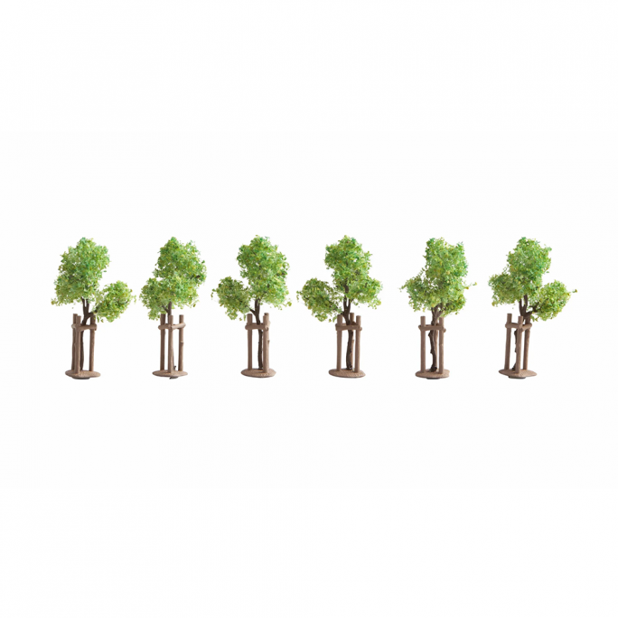 Jeunes arbres avec tuteur (x6) - NOCH 21538 - HO 1/87