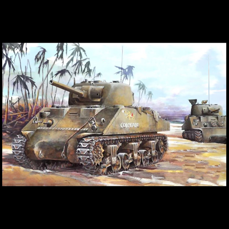 Char / Tank, M4A2 Tarawa - DRAGON 6062 - 1/35