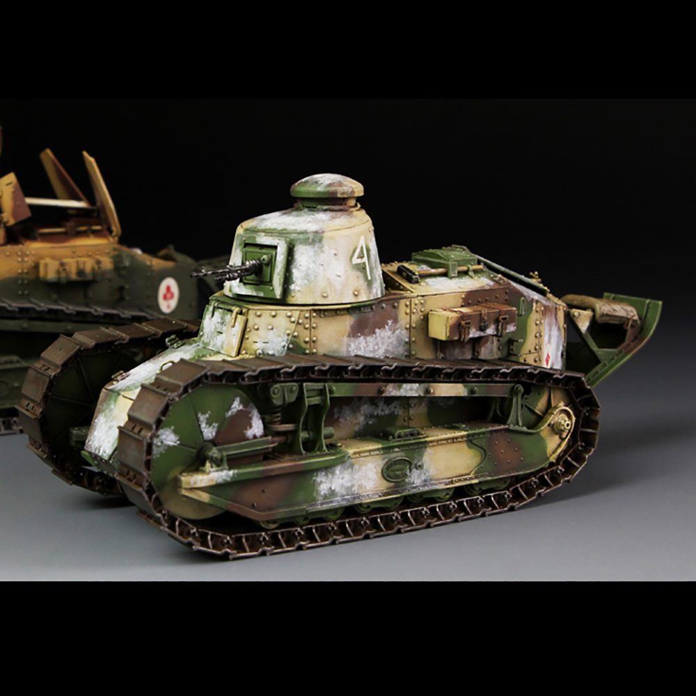 véhicule MILITAIRE 1/73 SOLIDO char Renault R35 N°233 10 cm