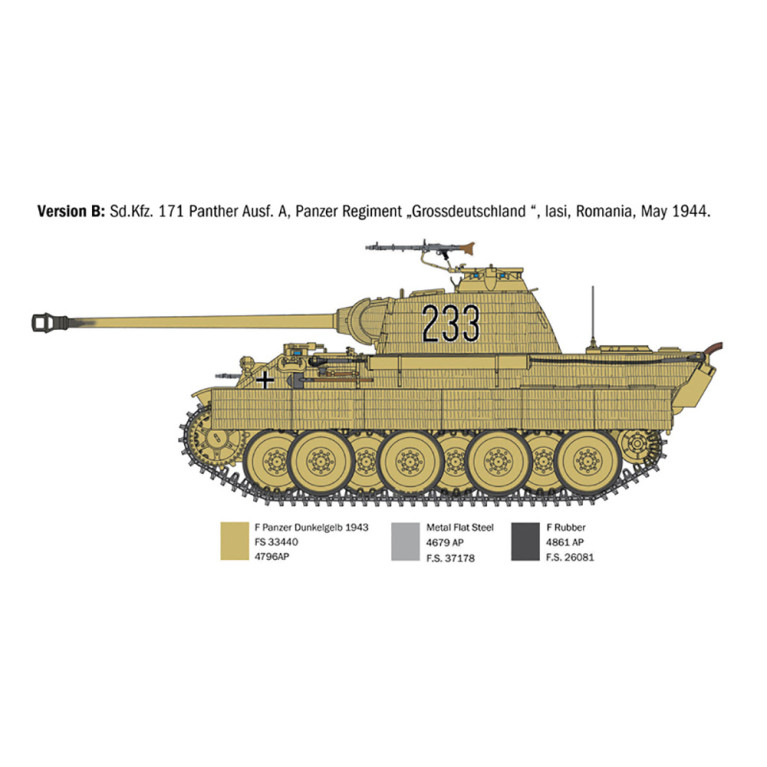 Char Allemand SD.KFZ. 171 PANTHER AUSF. A - ITALERI 0270 - 1/35