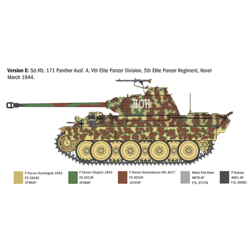 Char Allemand SD.KFZ. 171 PANTHER AUSF. A - ITALERI 0270 - 1/35