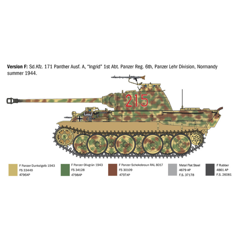 Char Allemand SD.KFZ. 171 PANTHER AUSF. A - ITALERI 0270 - 1/35