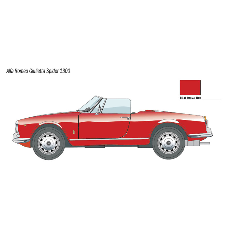 Alfa Romeo Giulietta Spider 1300 - ITALERI 3653 - 1/24