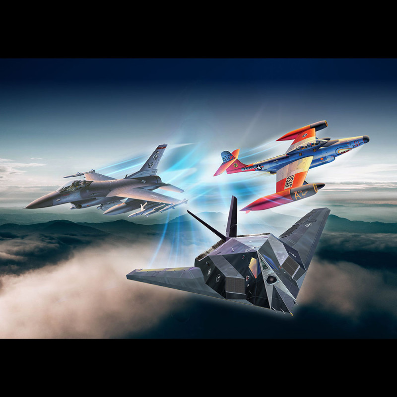 Coffret cadeau 75e anniversaire de l'US Air Force - REVELL 5670 - 1/72