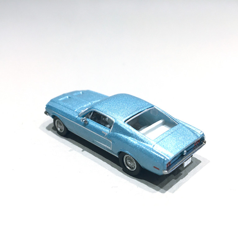 Ford Mustang Fastback GT 1968, Bleu pale métallisé - BREKINA 19603 - HO 1/87
