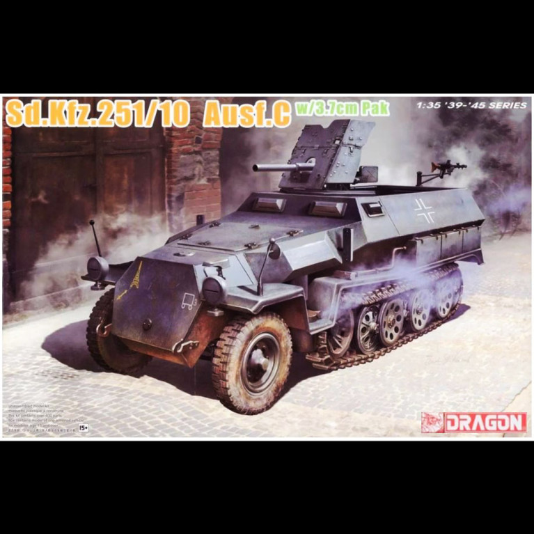 Véhicule Blindé Sd.Kfz.251/10 Ausf.C Chenillé / Armé - DRAGON 6983 - 1/35