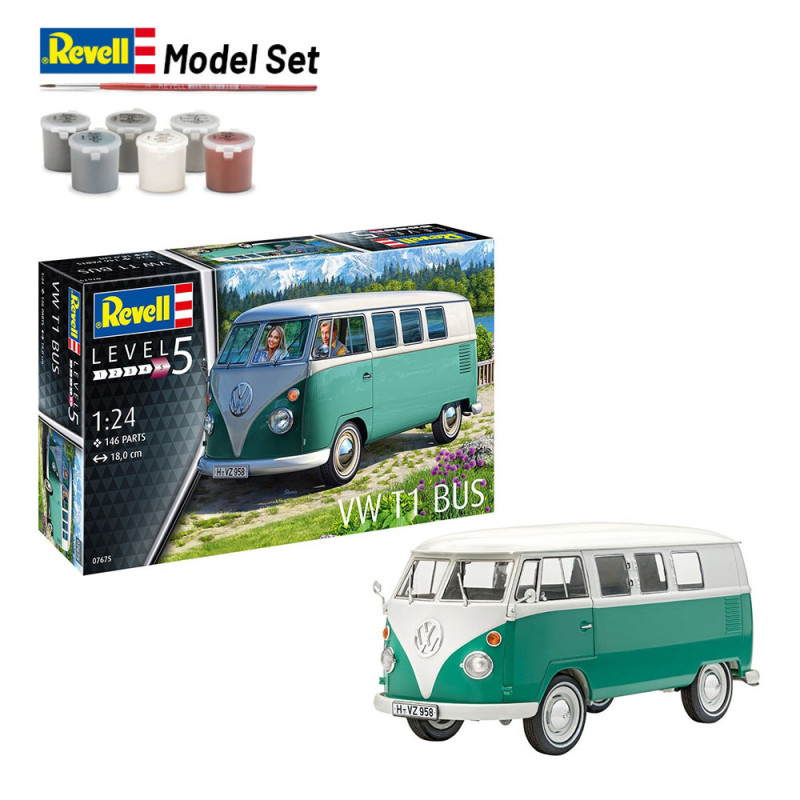 Volkswagen T1 / Combi Split - bus "Model Set" - REVELL 67675 - 1/24