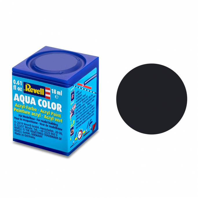 Noir Mat, 18ml Aqua Color - REVELL 36108