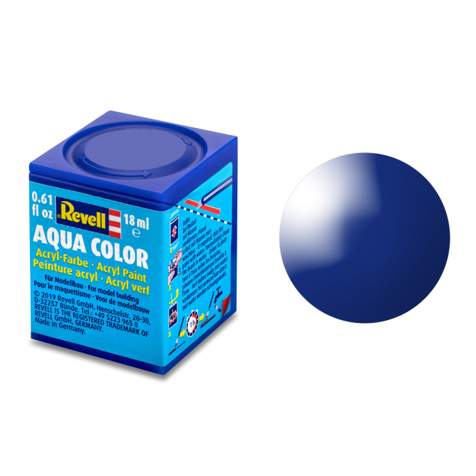 Bleu Mediterrannee Brillant, 18ml Aqua Color - REVELL 36151