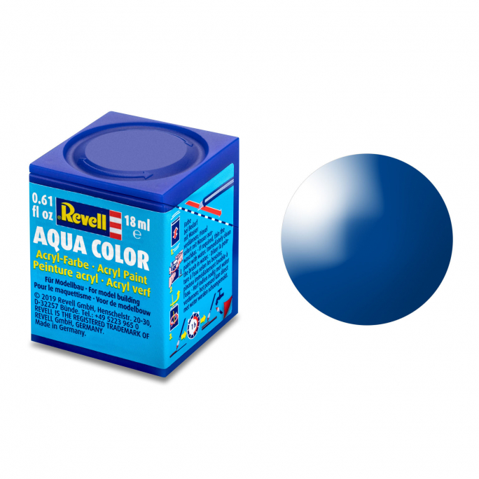 Bleu FRANCE Brillant, 18ml Aqua Color - REVELL 36152