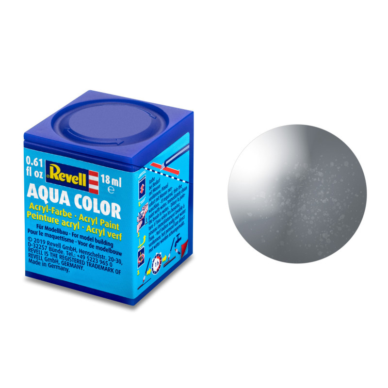 Gris Acier Métal, 18ml Aqua Color - REVELL 36191