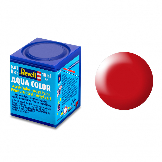 Rouge Fluo Satiné, 18ml Aqua Color - REVELL 36332