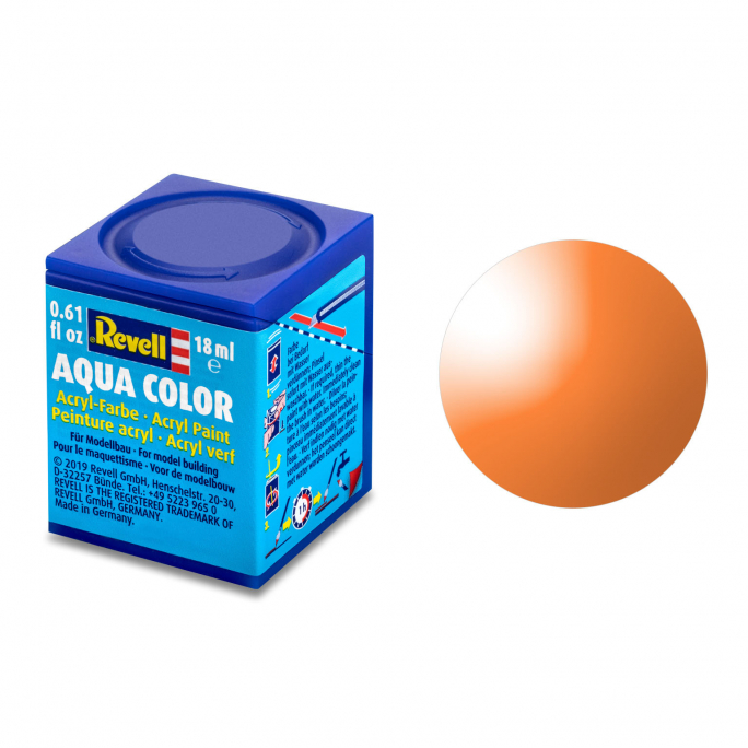 Orange Clair Transparent, 18ml Aqua Color - REVELL 36730
