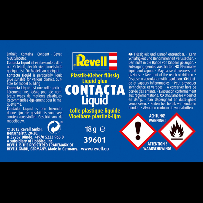 Colle Contacta, Liquide, Universelle, 18g - REVELL 39601
