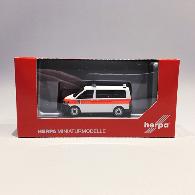 Volkswagen T6 Bus, Police - HERPA 96911 - 1/87