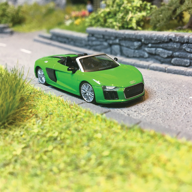 Audi R8 V10 Spyder, Vert Kyalami - HERPA 28691002 - 1/87