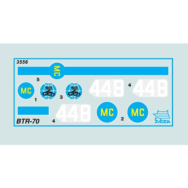 Blindé sur roues BTR-70  - 1/35 - ZVEZDA 3556