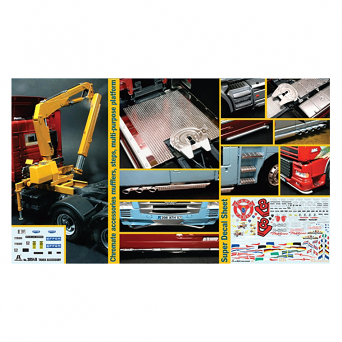 Kit d'accessoires pour camion n°2 maquette à monter-1/24-ITALERI 3854