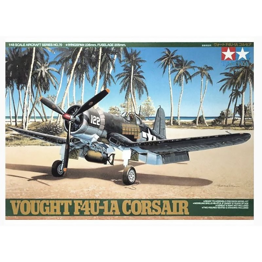 Maquette Avion Corsair F4U-1A TAMIYA - Échelle 1:48 Avec Figurines