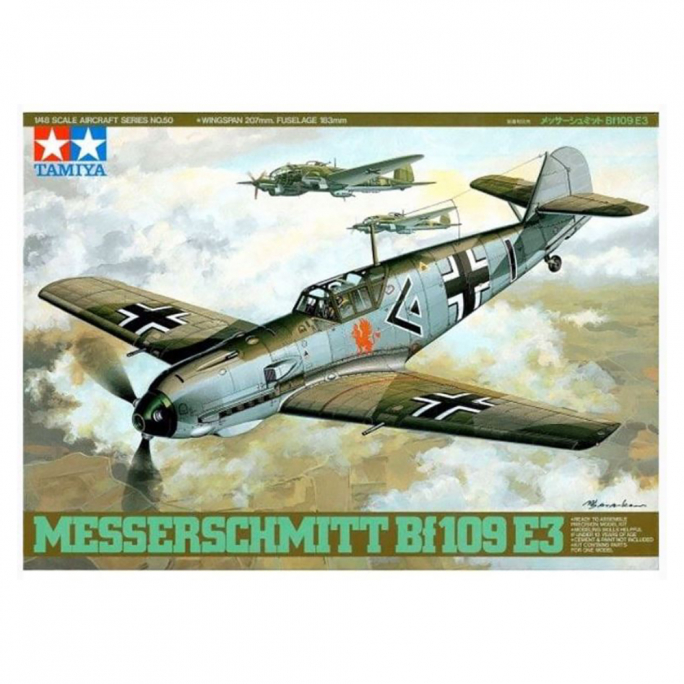 Avion Messerschmitt Bf 109 E3 - 1/48- TAMIYA 61050