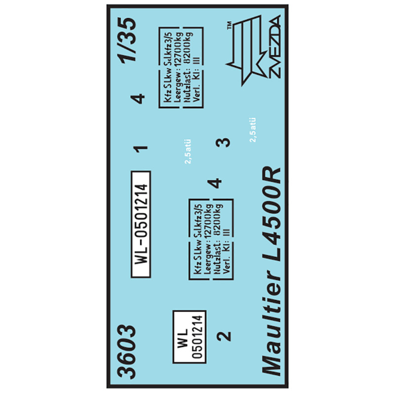 Camion L 4500 R Maul Tier German - 1/35 - ZVEZDA 3603