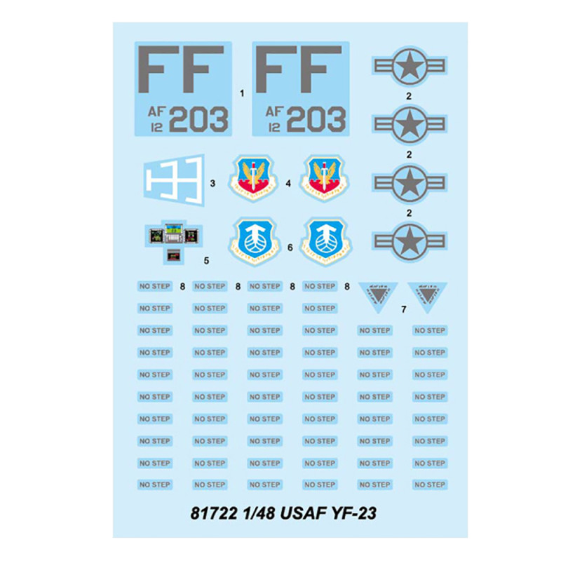 Chasseur Prototype Américain, YF-23 (ATF) USAF - HOBBYBOSS 81722 - 1/48