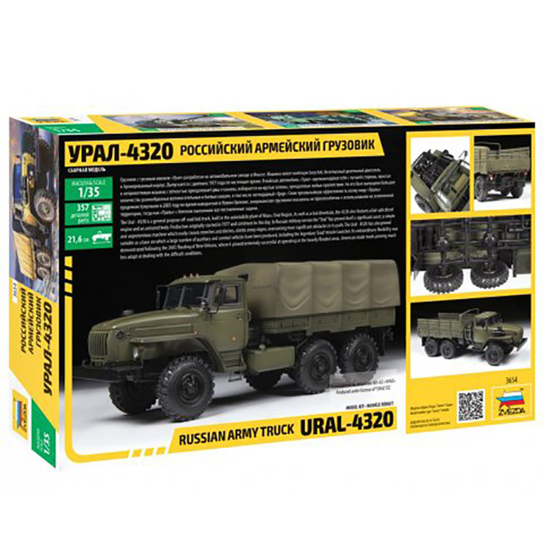 Camion de l'Armée Russe, Ural 4320 -  ZVEZDA 3654 - 1/35