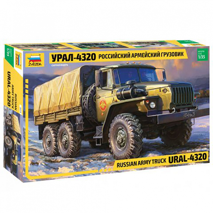 Camion de l'Armée Russe, Ural 4320 -  ZVEZDA 3654 - 1/35