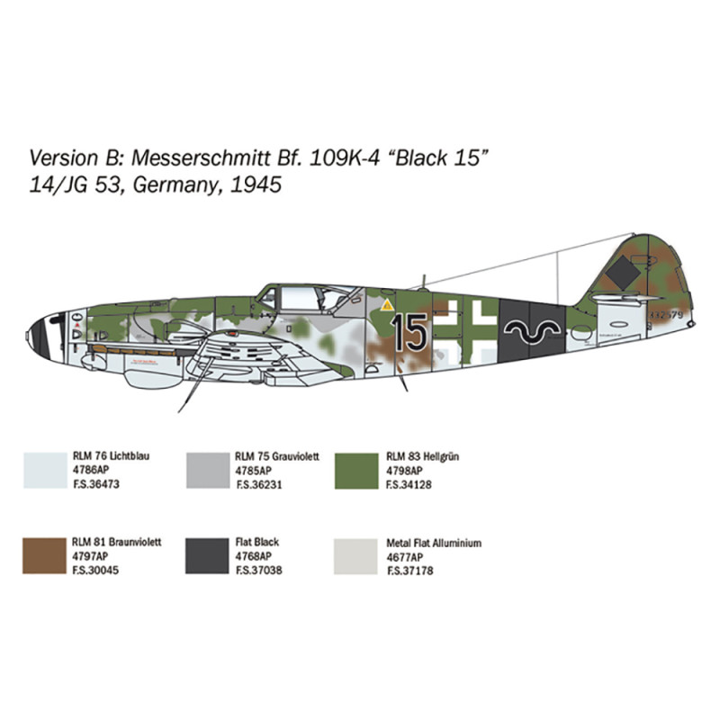 Avion Bf 109 K-4 - 1/48 - ITALERI 2805