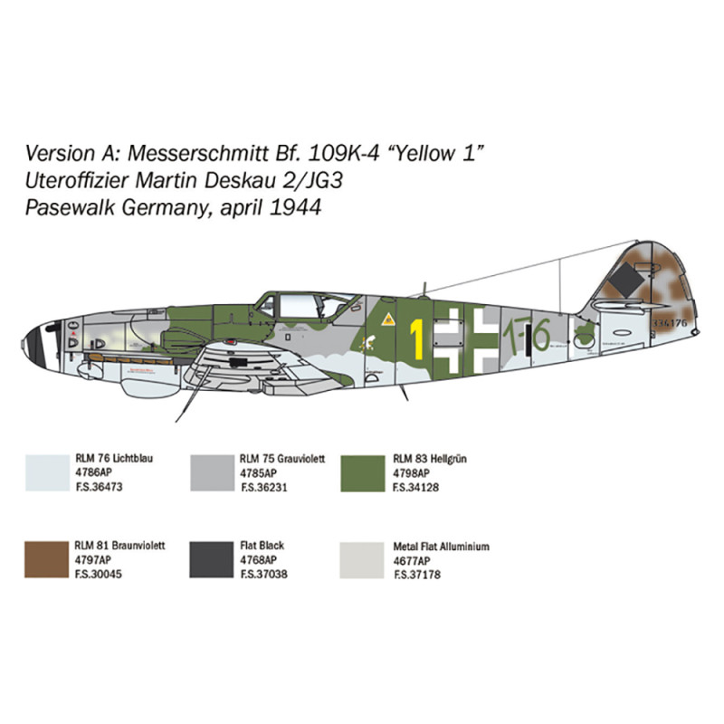 Avion Bf 109 K-4 - 1/48 - ITALERI 2805