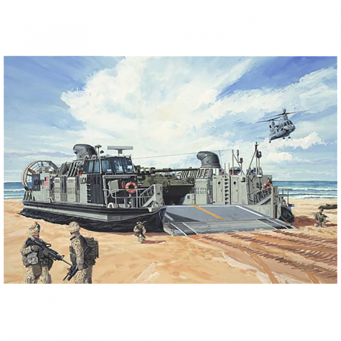 Bateau US Navy landing craft air cushion  - 1/144 - TRUMPETER 107