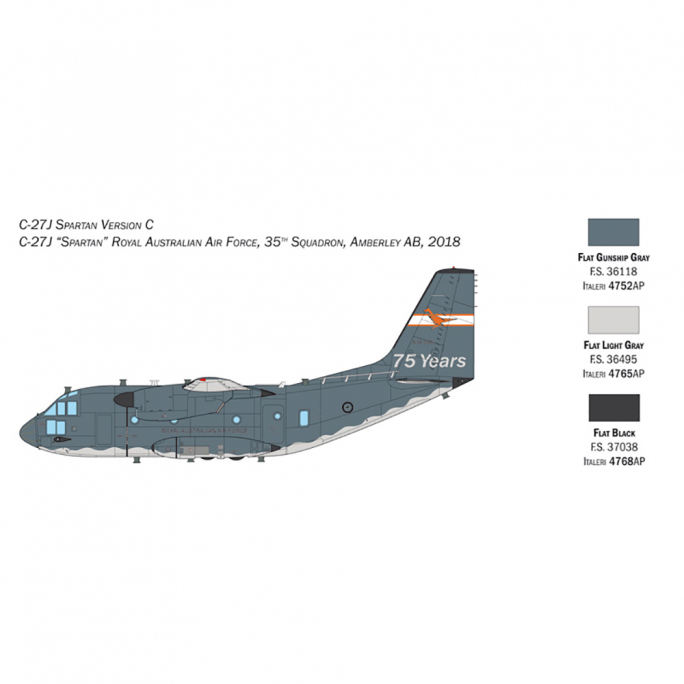 Avion C-27J Spartan G.222 - 1/72 - ITALERI 1450