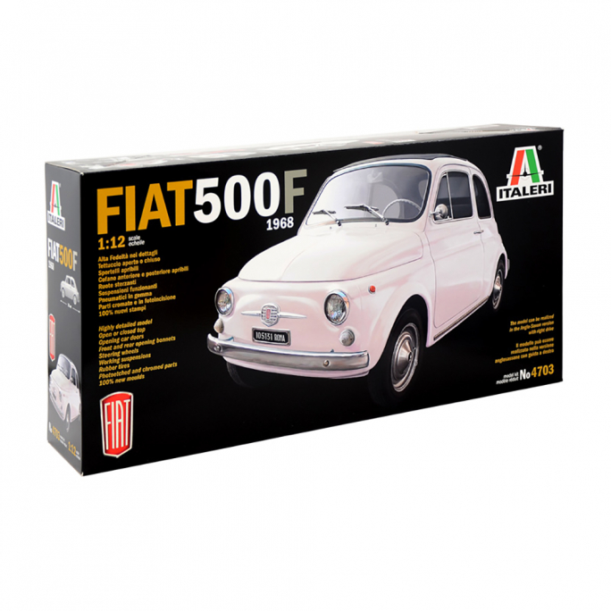 Voiture Fiat 500F 1968 - 1/12 - ITALERI 4703