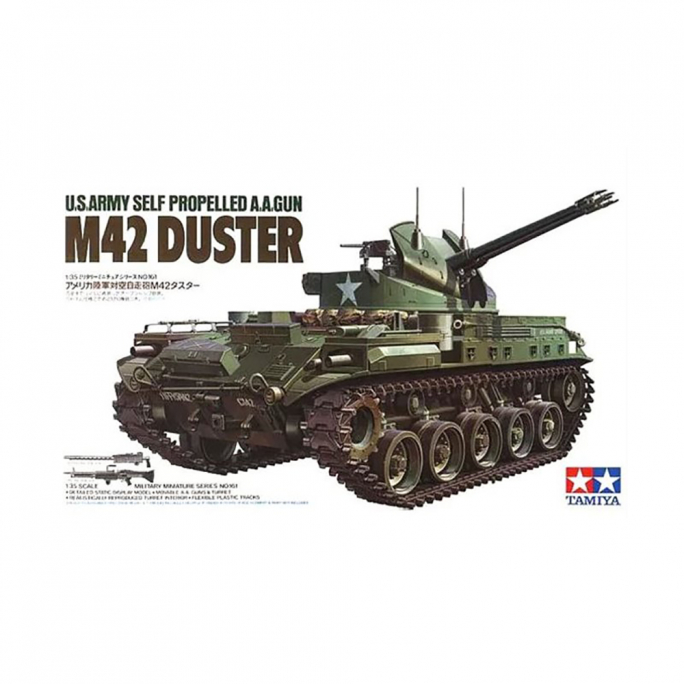 Tank US, M42 Duster + 3 Figurines - TAMIYA 35161 - 1/35