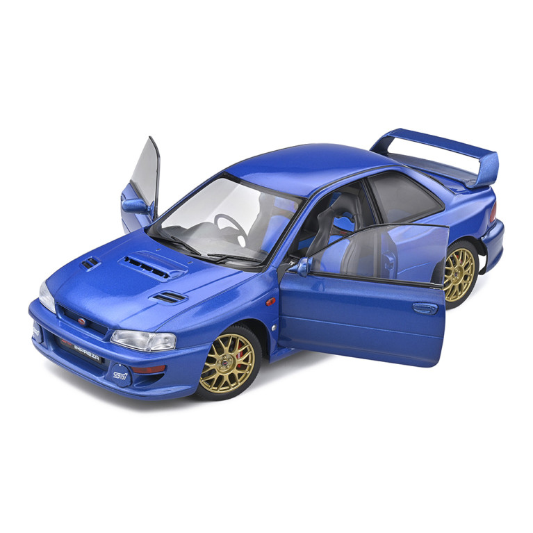 Subaru Impreza STI 22B, Sonic Blue, 1998 - SOLIDO S1807401 - 1/18