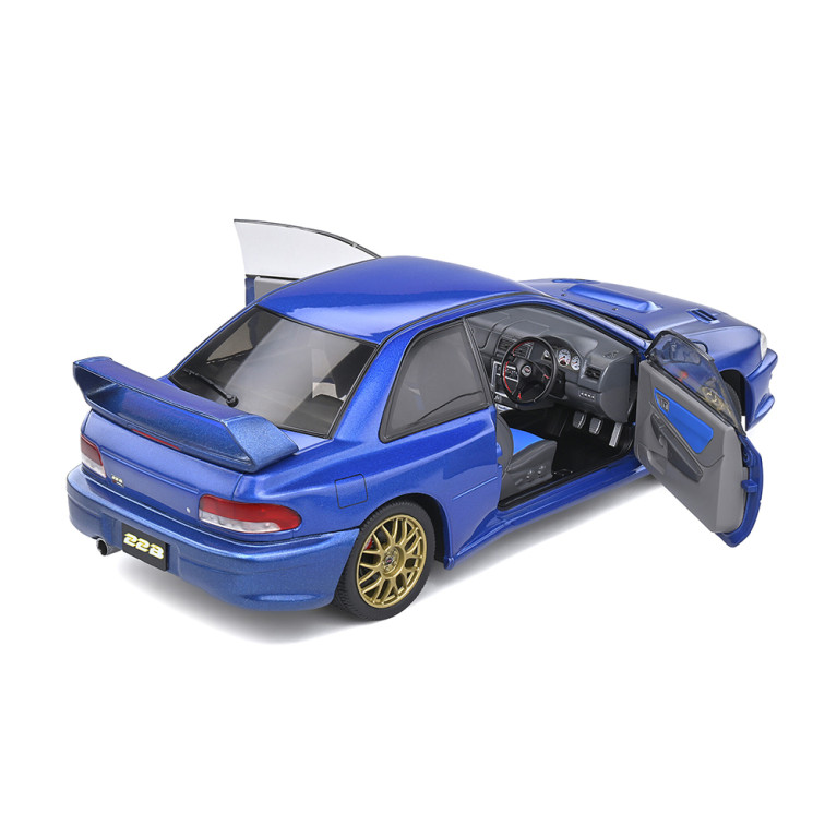 Subaru Impreza STI 22B, Sonic Blue, 1998 - SOLIDO S1807401 - 1/18