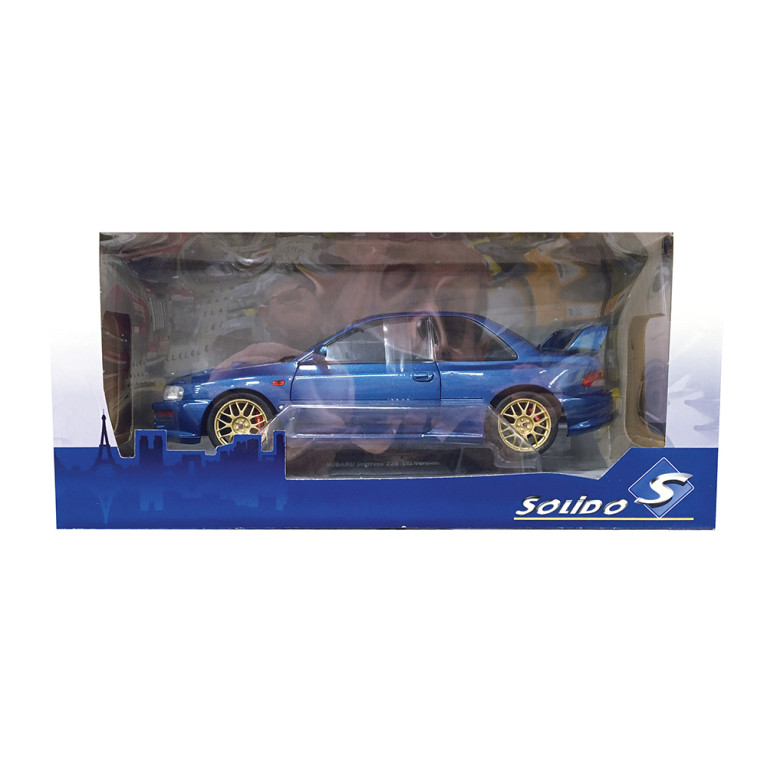 Subaru Impreza STI 22B, Sonic Blue, 1998 - SOLIDO S1807401 - 1/18