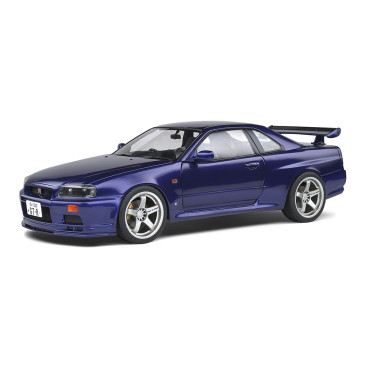 Nissan Skyline R34 GTR, "Midnight Purple", 1999 - SOLIDO S1804303 - 1/18
