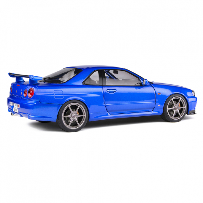 Nissan Skyline R34 GTR, "Bayside Blue", 1999 - SOLIDO S1804301 - 1/18