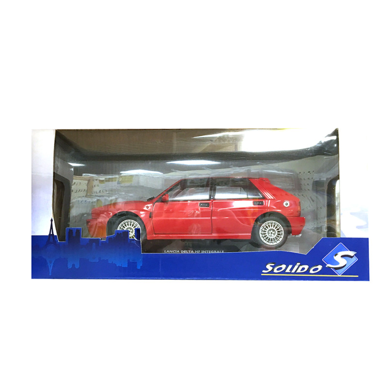 Lancia Delta HF Integrale, Rouge, 1991 - SOLIDO S1807801 - 1/18