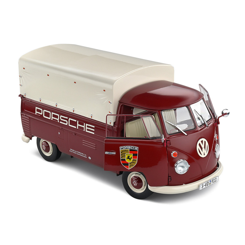 VW T1 Combi Split Pick Up Bâché, PORSCHE, 1950 - SOLIDO S1806707 - 1/18