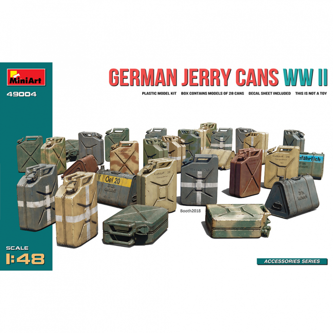 Jerrycans Allemands (x28) - MINIART 49004 - 1/48