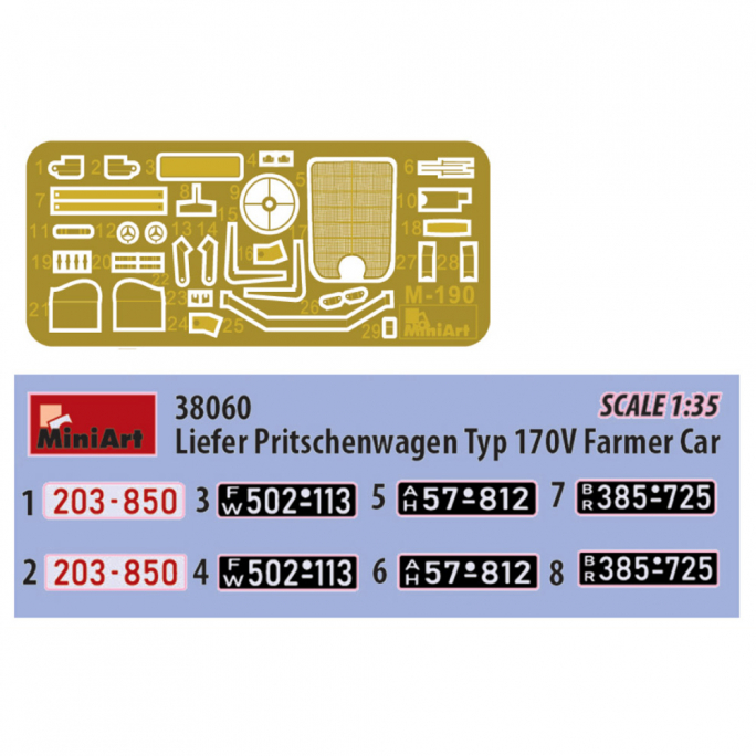 Voiture agricole, LIEFER "pritschenwagen" 170V - MINIART 38060 - 1/35
