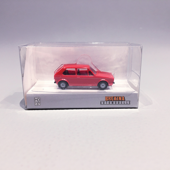 VW Golf 1, Rouge - BREKINA 25543 - HO 1/87