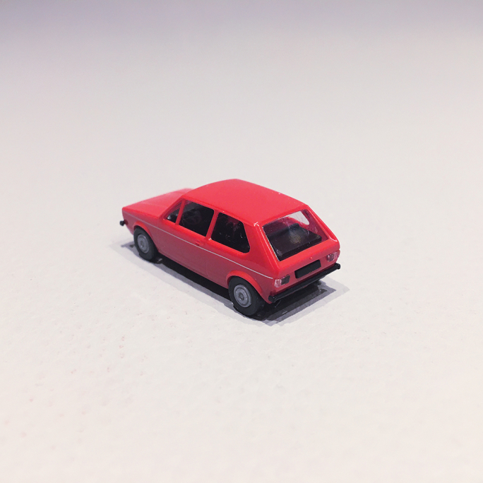 VW Golf 1, Rouge - BREKINA 25543 - HO 1/87